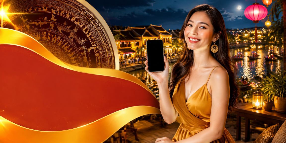Người chơi tại Hội An dùng điện thoại theo dõi kèo thể thao bên ly cà phê sáng